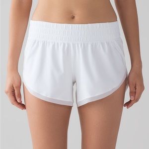 Lululemon Anew White Running shorts 4 inch
